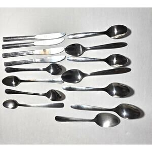 Assorted 15 Pieces Stainless Steel Cutlery Silverware Flatware Tableware
